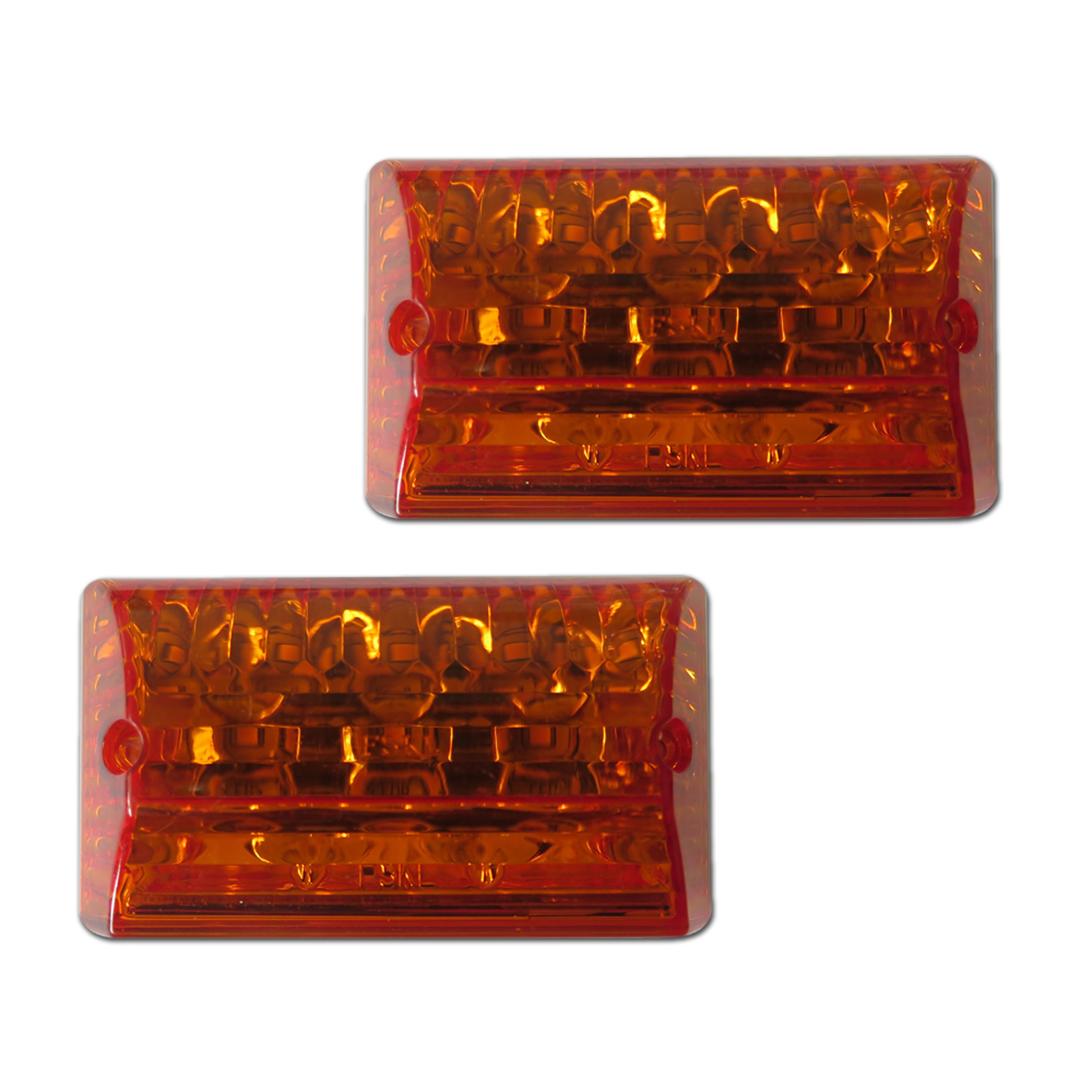 LED SIDE MARKER LAMP 12V 8PCS LED 86X61X31MM AMBER GSE GERMANY